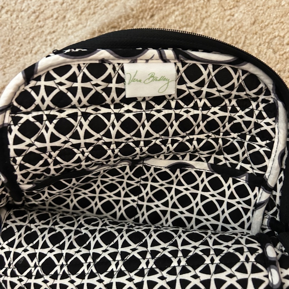 Vera Bradley Floral Black and White Backpack - Picture 3 of 3